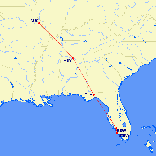 SUS-HSV-TLH-RSW-KMKY