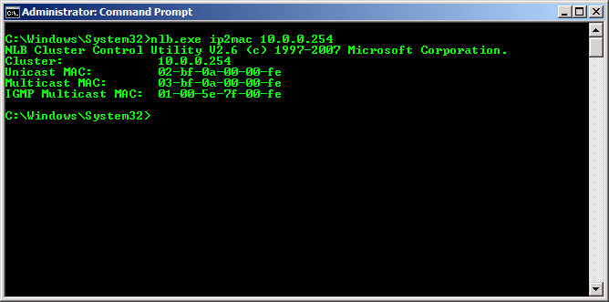 IP2MAC results IP2MAC results